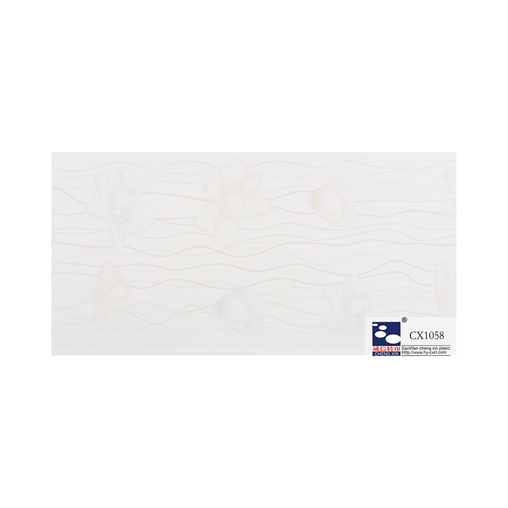 21 cm meubelfilms warmdrukfolie met luxe bedrukte bloemen voor pvc-paneel CX1058