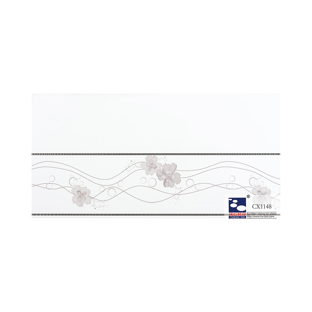 21cm decoratieve warmdrukfolie in lage prijs met gedrukte bloemen voor pvc-paneel CX1148
