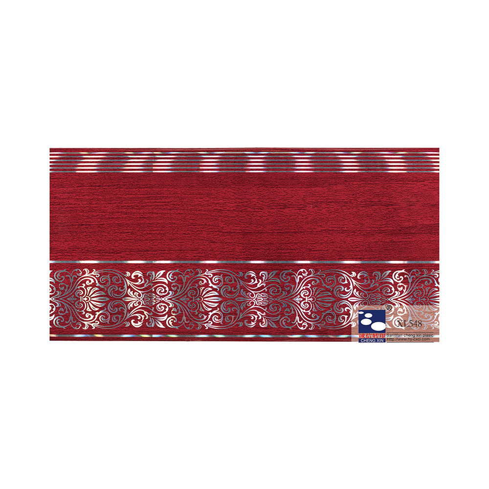 Aangepaste meerkleurige mooie bedrukte bloemen 210 mm warmdrukfolie voor pvc-bord XL548