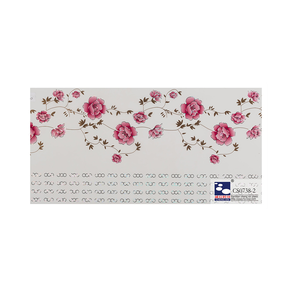 China goed gemaakte houtnerf hete stempelfolie voor PVC-plafond met goede service CS0738-2