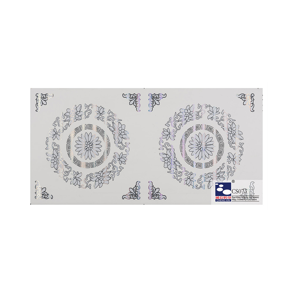 Nieuwe Ontwerpen Moderne Stijl Houtnerf Film Hot Stamping Folie voor PVC Plafond CS073