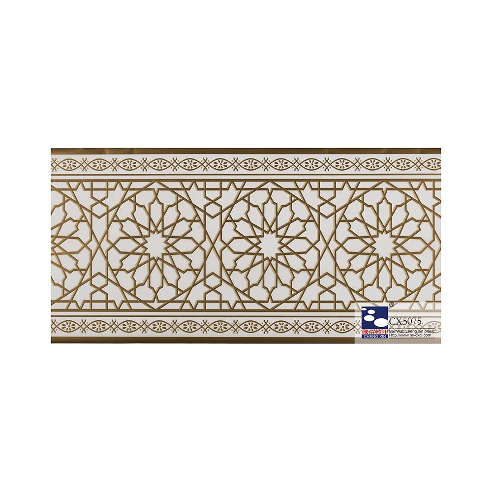 Hoge kwaliteit houtnerf marmeren warmdrukfolie voor pvc-paneeldecoratie CX5075