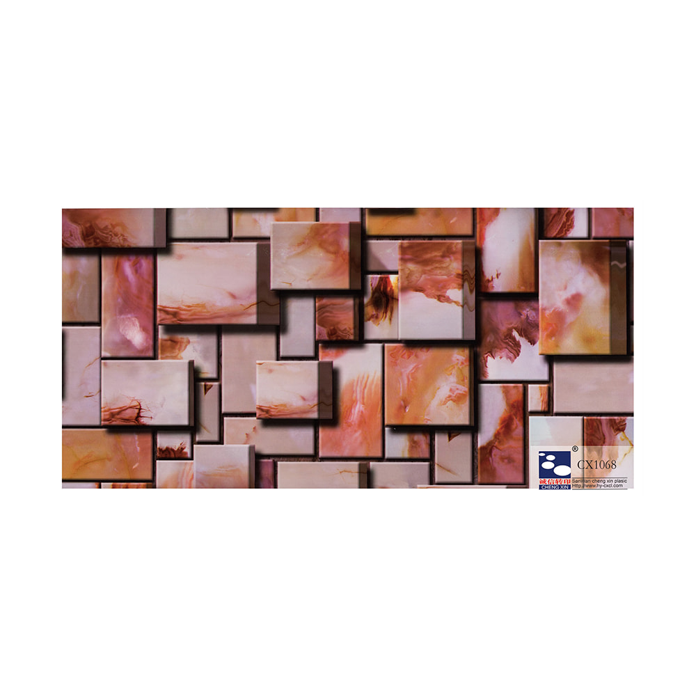 Populaire paneeldecoratie marmeren warmdrukfolie voor pvc-breed bord CX1068