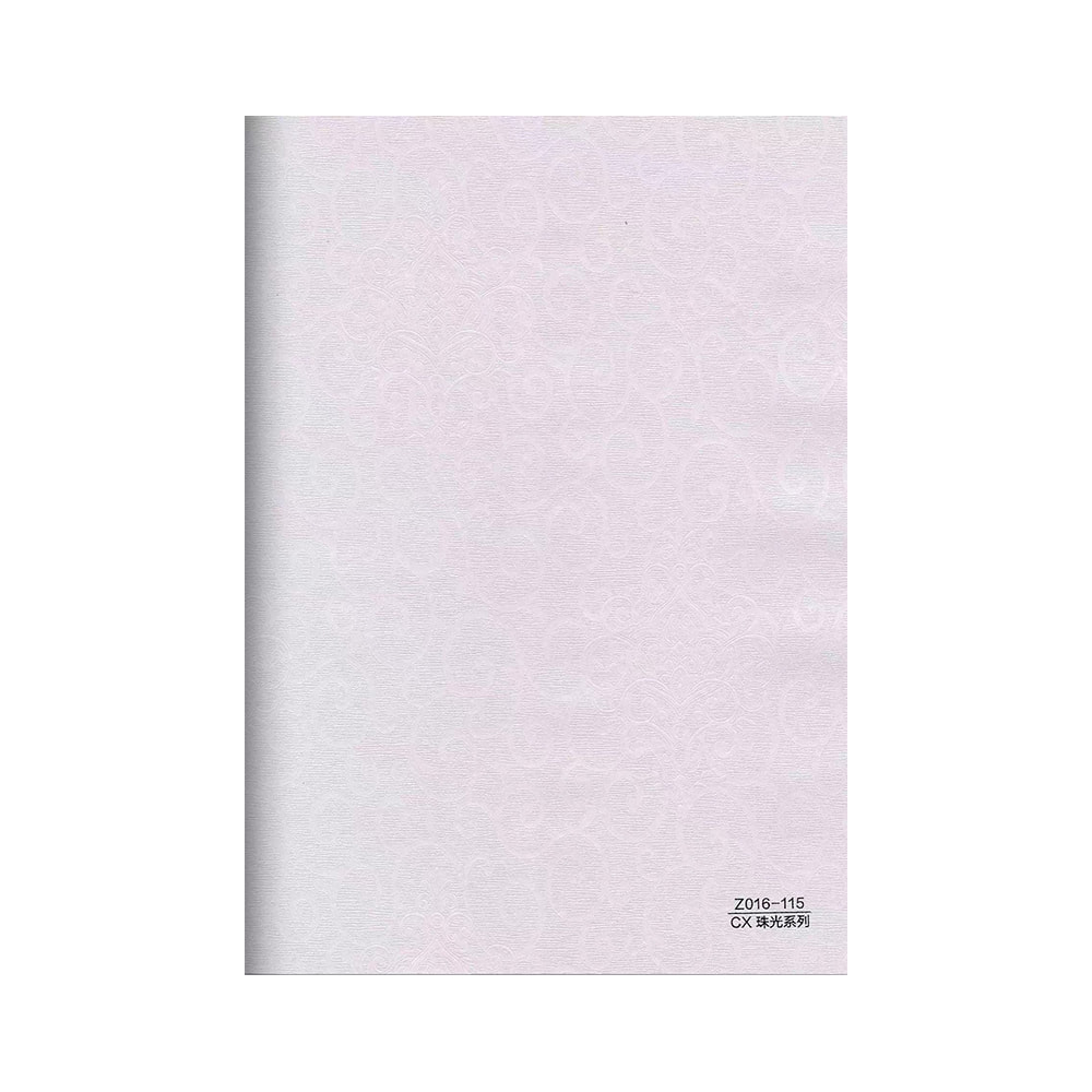 Voorkeursprijs Gloss Film Folie PVC Behang voor PVC Panel Ondersteuning Onsite Training Service Z016-115